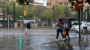 Alerta naranja en Mallorca el 1 de octubre por lluvias y tormentas