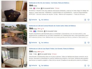 ¿Cuánto cuesta alquilar una habitación en Palma? Precios y zonas más económicas Cuánto cuesta alquilar una habitación en Palma