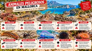 Los 10 animales peligrosos que puedes encontrar en Mallorca: cuáles son y qué hacer si te encuentras con uno Animales peligrosos Mallorca