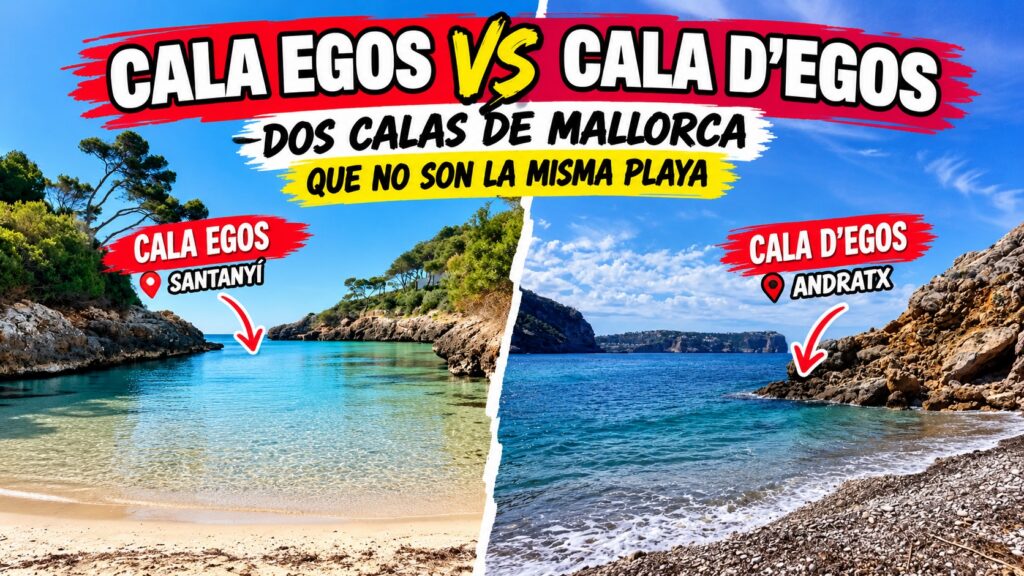 Cala Egos y Cala d’Egos: dos calas de Mallorca con el mismo nombre que no tienen nada que ver